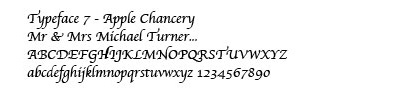 apple chancery typeface