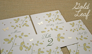 Golf Leaf Wedding Invitations