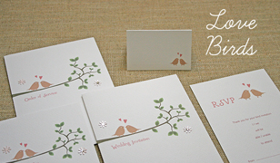 Lovebirds Wedding Invitations