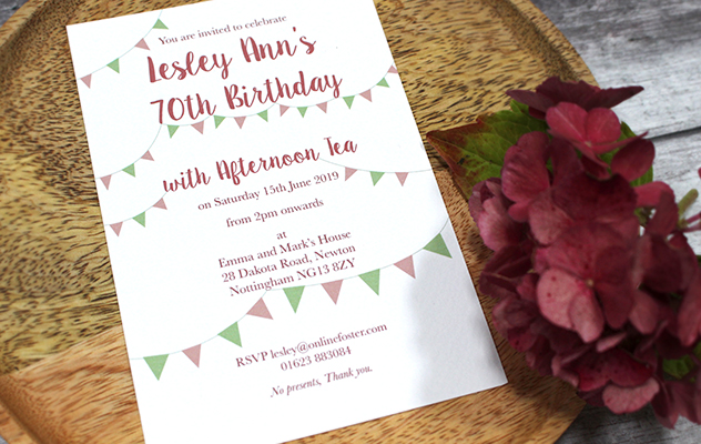 Lesley's Paty Invitations