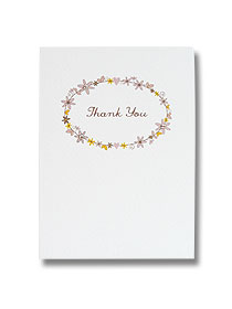 daisy chain wedding thank you card