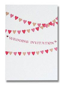green floral wedding invitation fresh Spring design