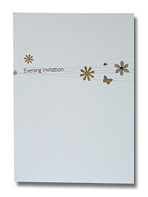 linear jewels evening invitation gold purple