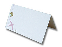 wedding charms place card butterflies and birds