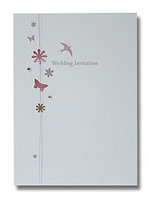 edding charms wedding invitation butterflies and birds