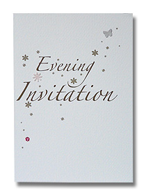 wedding sparkle evening invitation gold sparkle