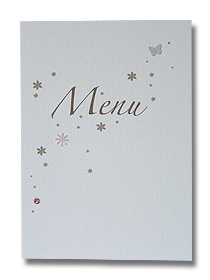 wedding sparkle menu gold sparkle