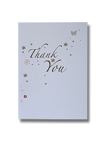 wedding sparkle thank you card gold sparkle