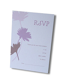 summer daisies rsvp postcard pretty floral design