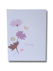 summer daisies thank you card pretty floral design