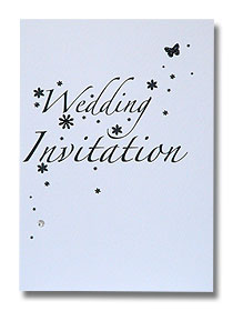 wedding sparkle wedding invitationblack silver